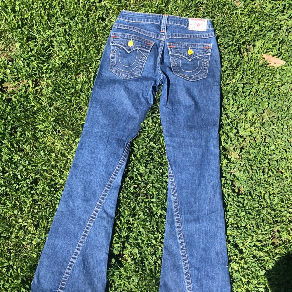 True Religion bell bottoms, size 27 w